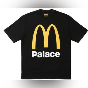 Palace x McDonald's Logo T-Shirt 'Black' New in original poly small men